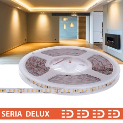 Taśma LED Delux LB 24V 160led/m SMD2835   3.2W/m 2700K IP20 330lm/m 8mm CRI97 PL7Y 10m