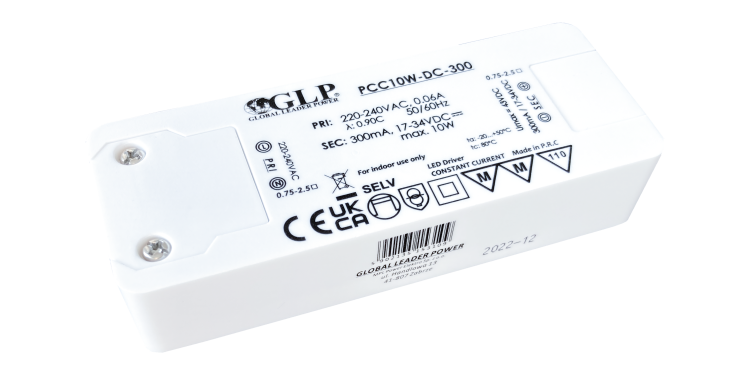 PCC10W-DC-300, Zasilacz LED 10W/300mA/17-34VDC