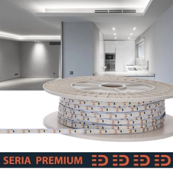 Taśma LED Premium 12V 120led/m SMD2835    10.6W/m 6000K IP20 1200lm/m 8mm CRI80 PL5Y 1m