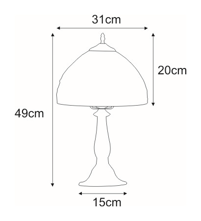 Lampka stołowa / nocna K-G121551 z serii SARGAN