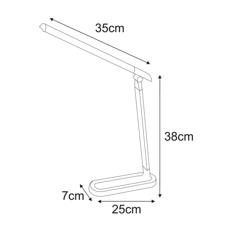 Lampka biurkowa K-MT-206 CZARNY z serii NIKO