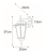 Kinkiet K-5009A DOWN CZARNY z serii STANDARD