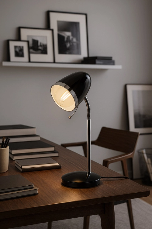 Lampka biurkowa K-MT-200 CZARNY z serii KAJTEK