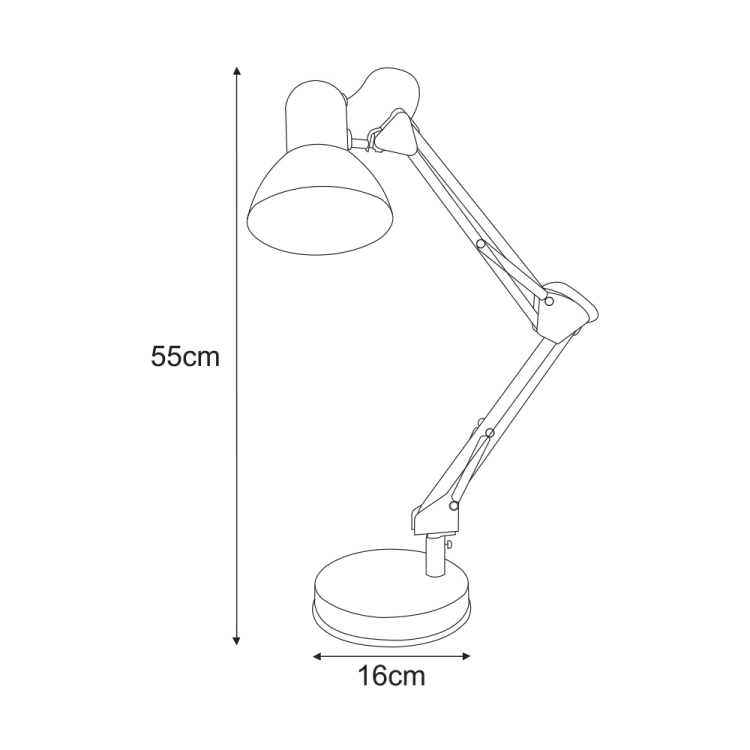 Lampka biurkowa K-MT-COSMO SREBRNY z serii COSMO