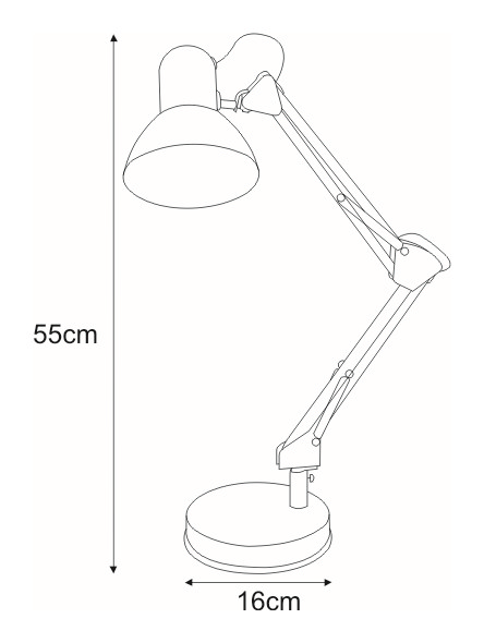 Lampka biurkowa K-MT-COSMO BIAŁY z serii COSMO