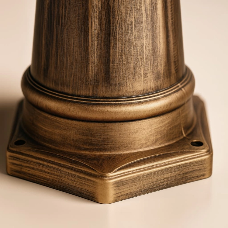 Lampa ogrodowa stojąca K-8127 CZARNY/ZŁOTY z serii BOSTON