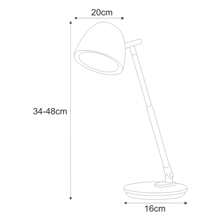 Lampka biurkowa K-BL1528 CZARNY z serii LOLEK