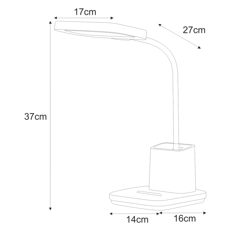 Lampka biurkowa K-BL1301 CZARNY z serii TOLA