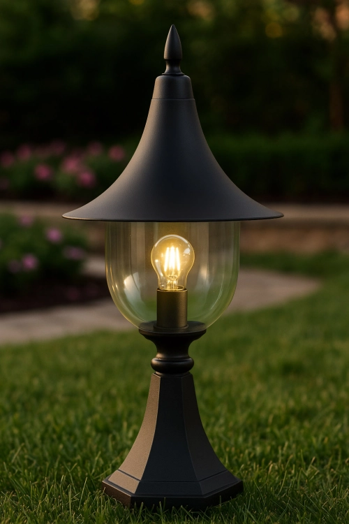 Lampa ogrodowa stojąca K-8133 CZARNY z serii BOSTON
