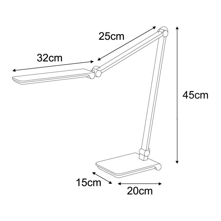 Lampka biurkowa K-BL1121 SREBRNY z serii RICO
