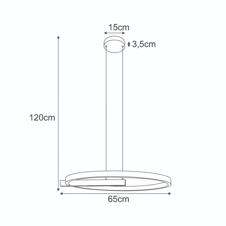 Lampa wisząca K-8233 z serii METIS