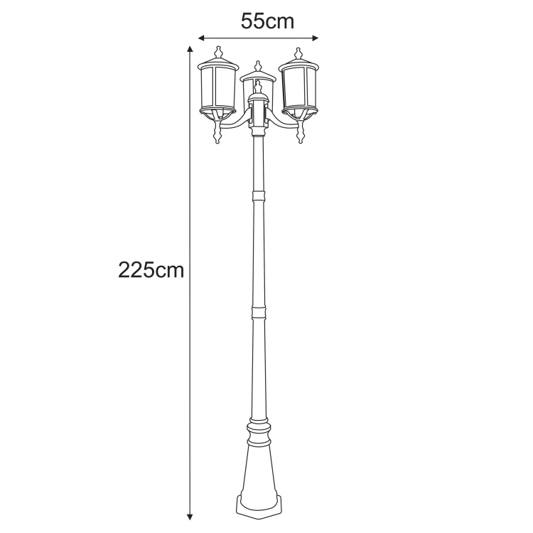 Lampa ogrodowa stojąca K-8223 z serii MIAMI