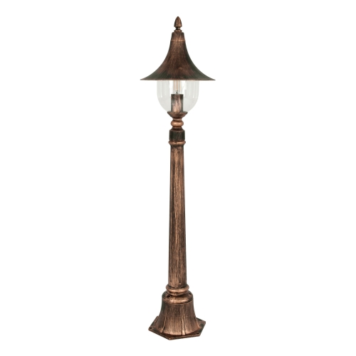 Lampa ogrodowa stojąca K-8129 CZARNY/ZŁOTY z serii BOSTON