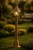 Lampa ogrodowa stojąca K-8129 CZARNY/ZŁOTY z serii BOSTON