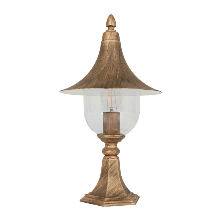 Lampa ogrodowa stojąca K-8128 CZARNY/ZŁOTY z serii BOSTON