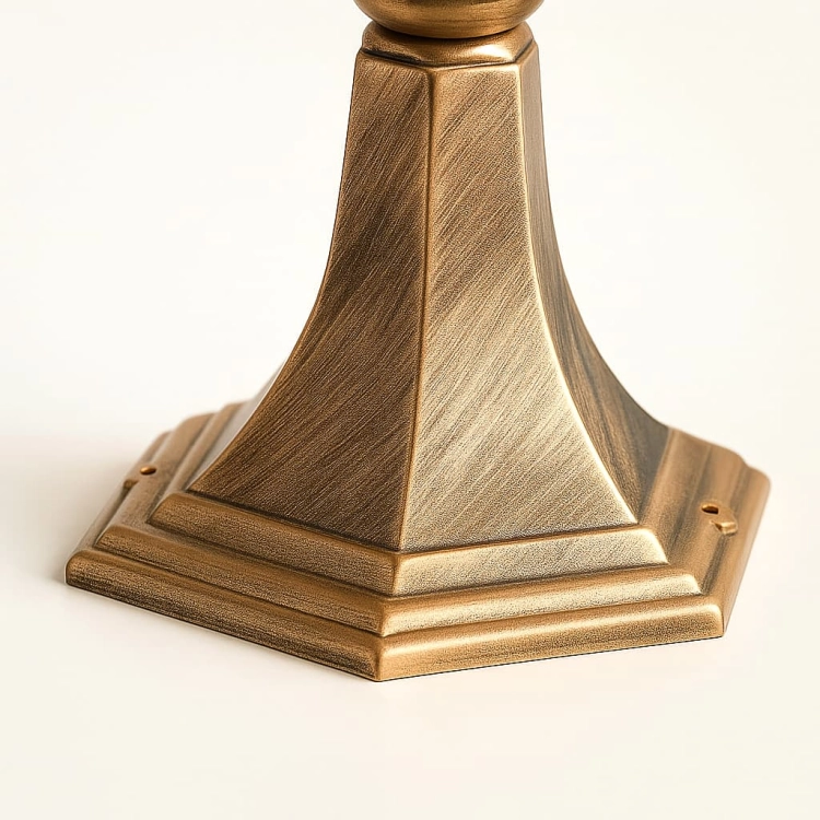Lampa ogrodowa stojąca K-8128 CZARNY/ZŁOTY z serii BOSTON