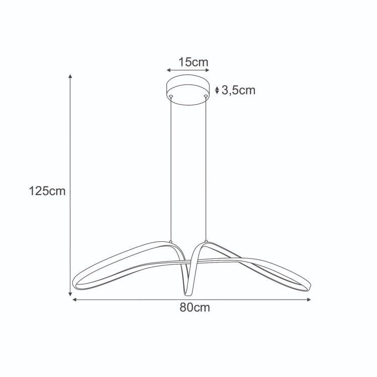 Lampa wisząca K-8235 z serii SNOW