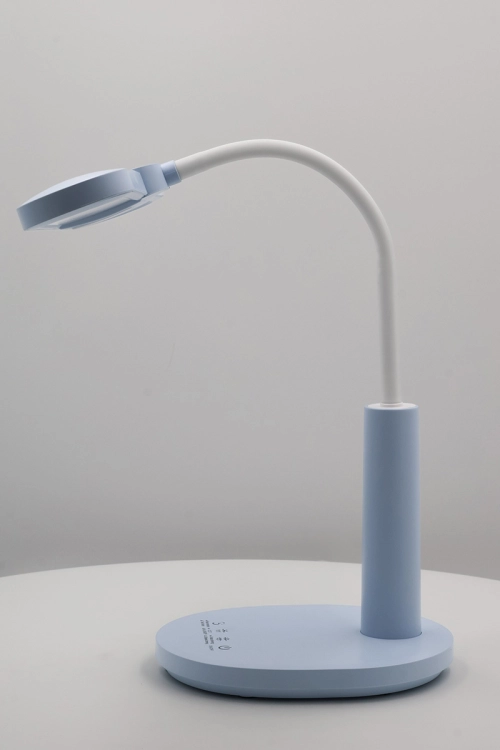 Lampka biurkowa K-BL1521 NIEBIESKI z serii MILO
