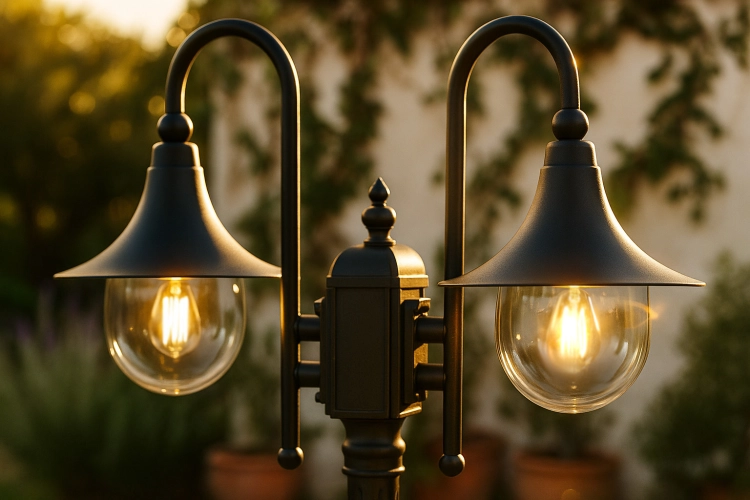 Lampa ogrodowa stojąca K-8132 CZARNY z serii BOSTON