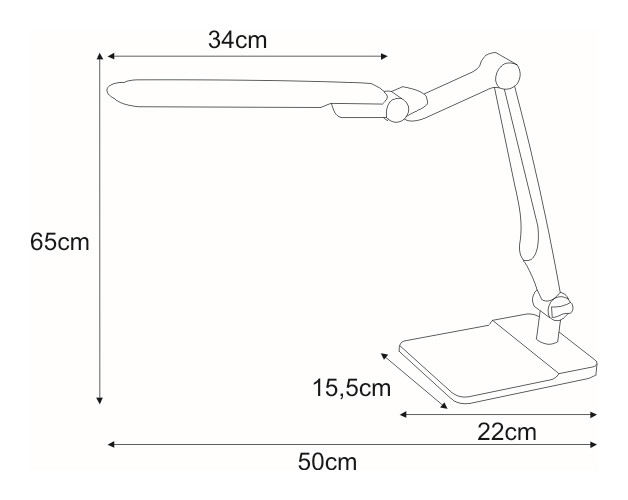 Lampka biurkowa K-BL1207 CZARNY z serii MICA