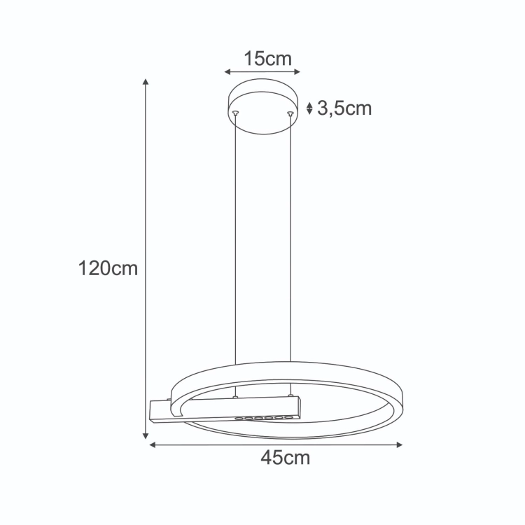 Lampa wisząca K-8232 z serii METIS