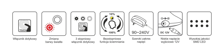 Lampka biurkowa K-BL1153 BIAŁY z serii GAJA
