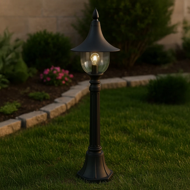 Lampa ogrodowa stojąca K-8134 CZARNY z serii BOSTON
