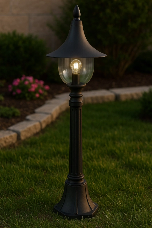 Lampa ogrodowa stojąca K-8134 CZARNY z serii BOSTON