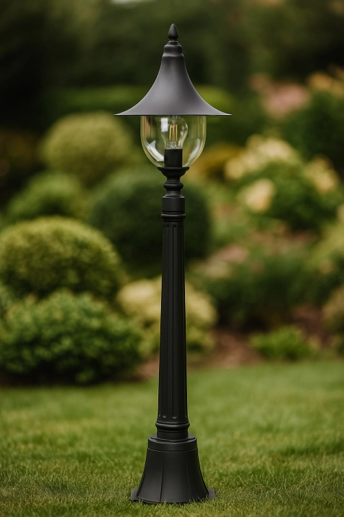Lampa ogrodowa stojąca K-8134 CZARNY z serii BOSTON