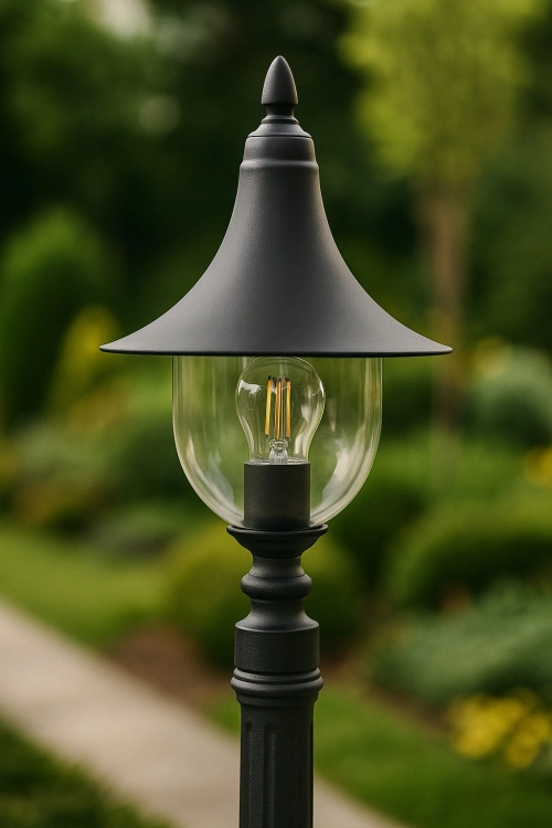 Lampa ogrodowa stojąca K-8134 CZARNY z serii BOSTON