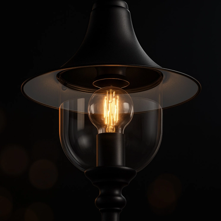 Lampa ogrodowa stojąca K-8134 CZARNY z serii BOSTON