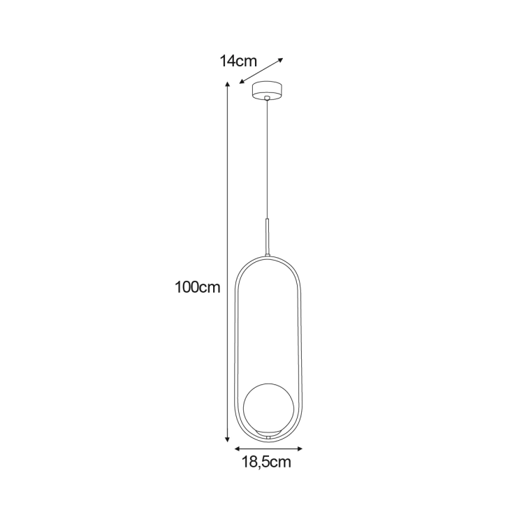 Lampa wisząca K-5300 z serii MALTA