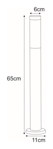 Lampa ogrodowa stojąca K-LP231-650 z serii ANICA
