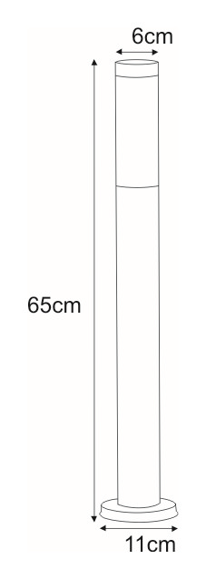 Lampa ogrodowa stojąca K-LP231-650 z serii ANICA
