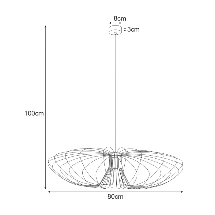 Lampa wisząca K-3409 z serii TIZI