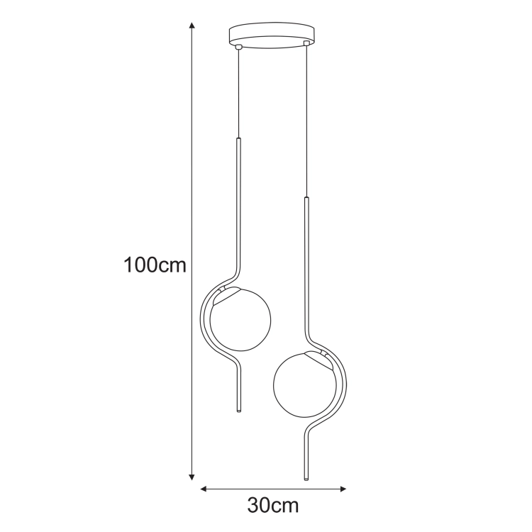 Lampa wisząca K-5337 z serii VELA