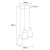 Lampa wisząca K-5252 z serii BRUS