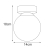 Lampa sufitowa K-5360 z serii INEZ