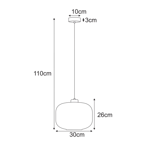 Lampa wisząca K-5641 z serii SPARTA