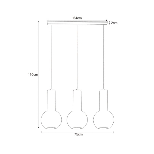 Lampa wisząca K-4526 z serii ARVI WHITE