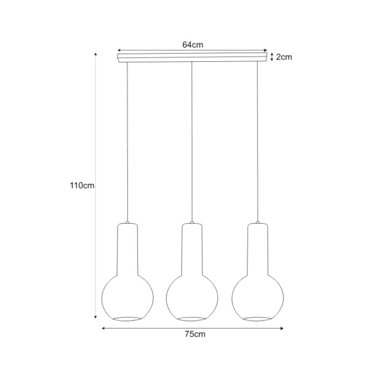 Lampa wisząca K-4526 z serii ARVI WHITE