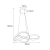 Lampa wisząca K-8237 z serii FONDI