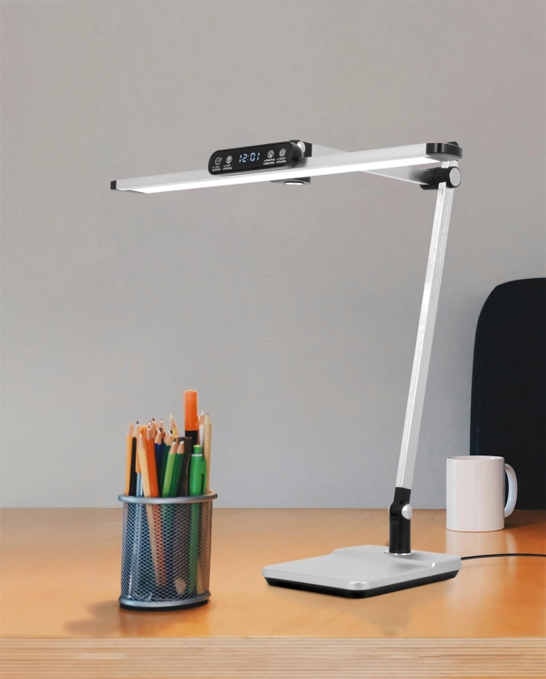 Lampka biurkowa K-BL1321 SREBRNY z serii ARES