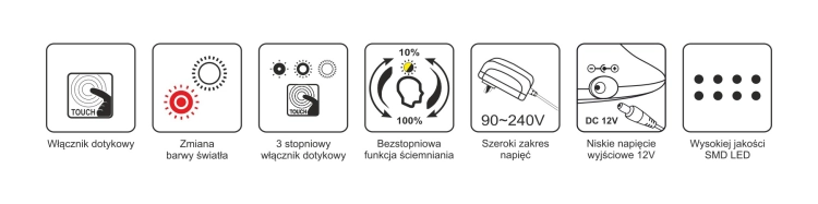 Lampka biurkowa K-BL1321 SREBRNY z serii ARES