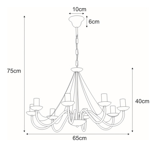 Lampa wisząca K-3997 z serii BARTEZ II