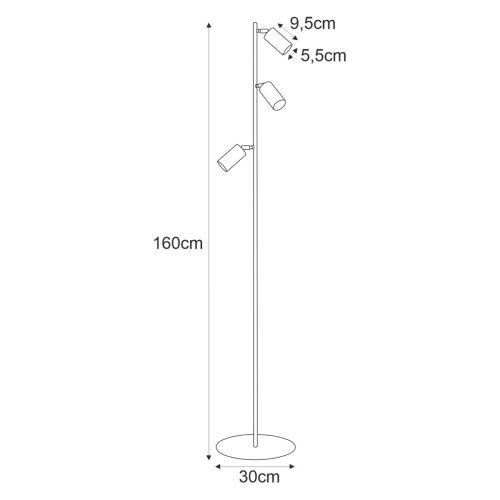 Lampa podłogowa K-4419 z serii KAYLA