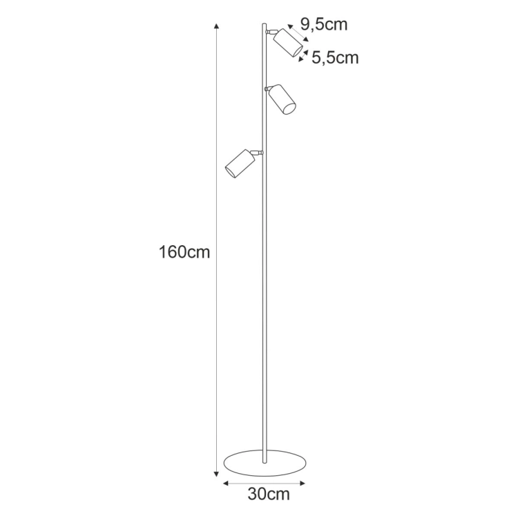 Lampa podłogowa K-4419 z serii KAYLA