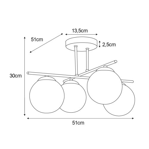 Lampa wisząca K-5783 z serii FELIX