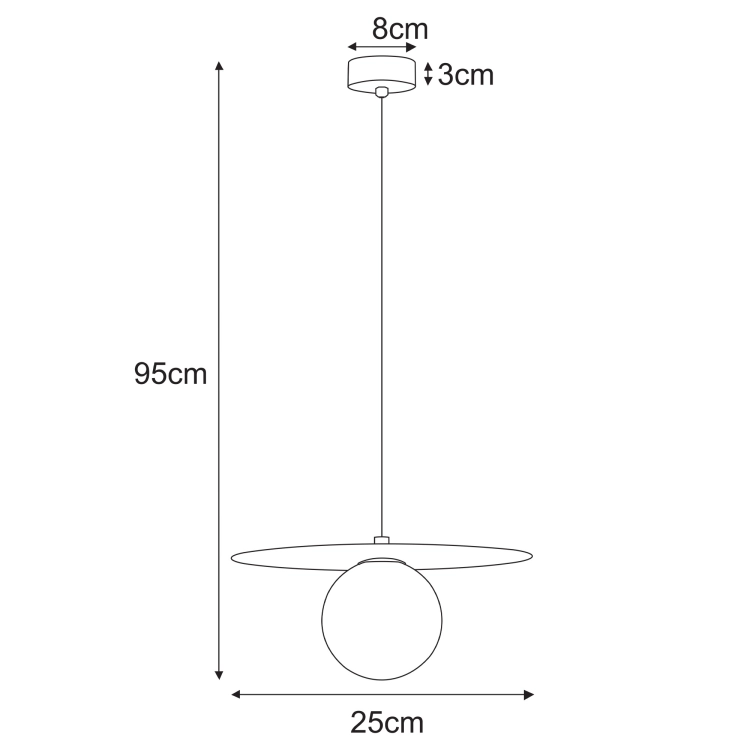Lampa wisząca K-5436 z serii ROBIN