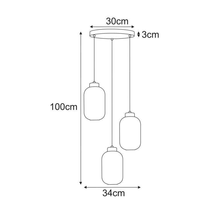 Lampa wisząca K-5735 z serii VILAR